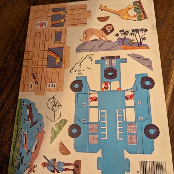 Vintage 1975 Tiny Safari paper craft Press-Out Book a Whitman book - Picture 8 of 8